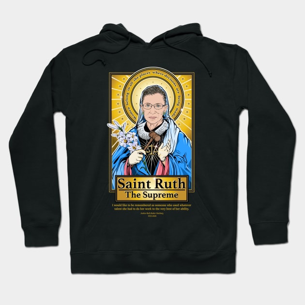 RGB Saint Ruth Hoodie by Pop Art Saints